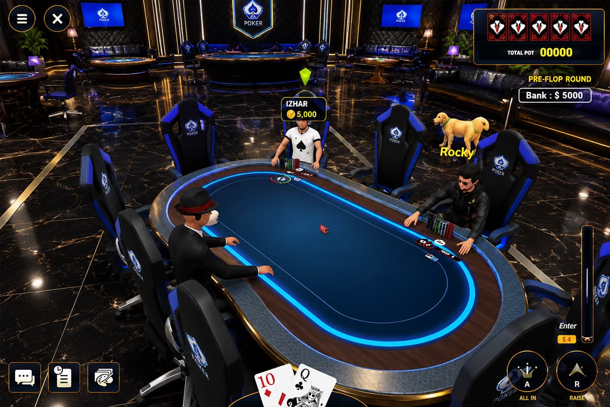 Texas Hold'em 3D Multiplayer Poker Game